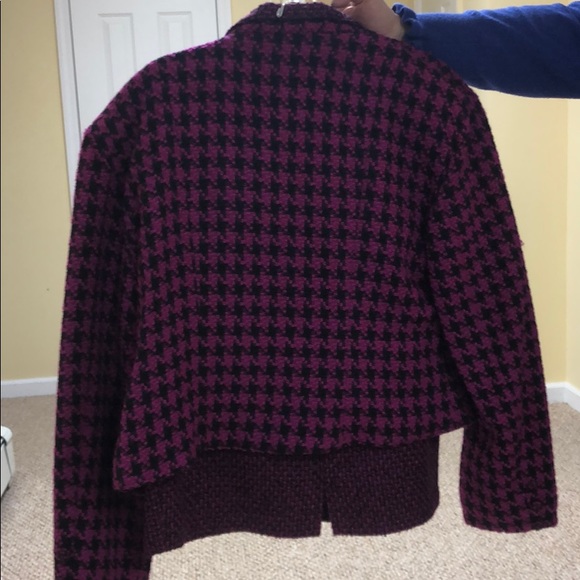 Magenta & Black Coat and Skirt Set - Picture 7 of 7